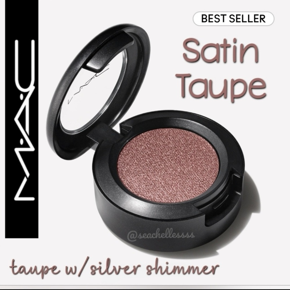 MAC Cosmetics Satin Taupe Eyeshadow Taupe Silver Shimmer Brand New in Box